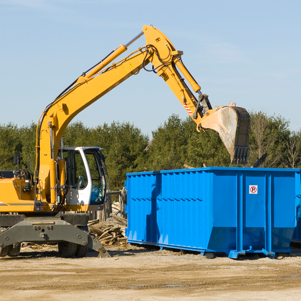 what size residential dumpster rentals are available in Martinsburg Ohio